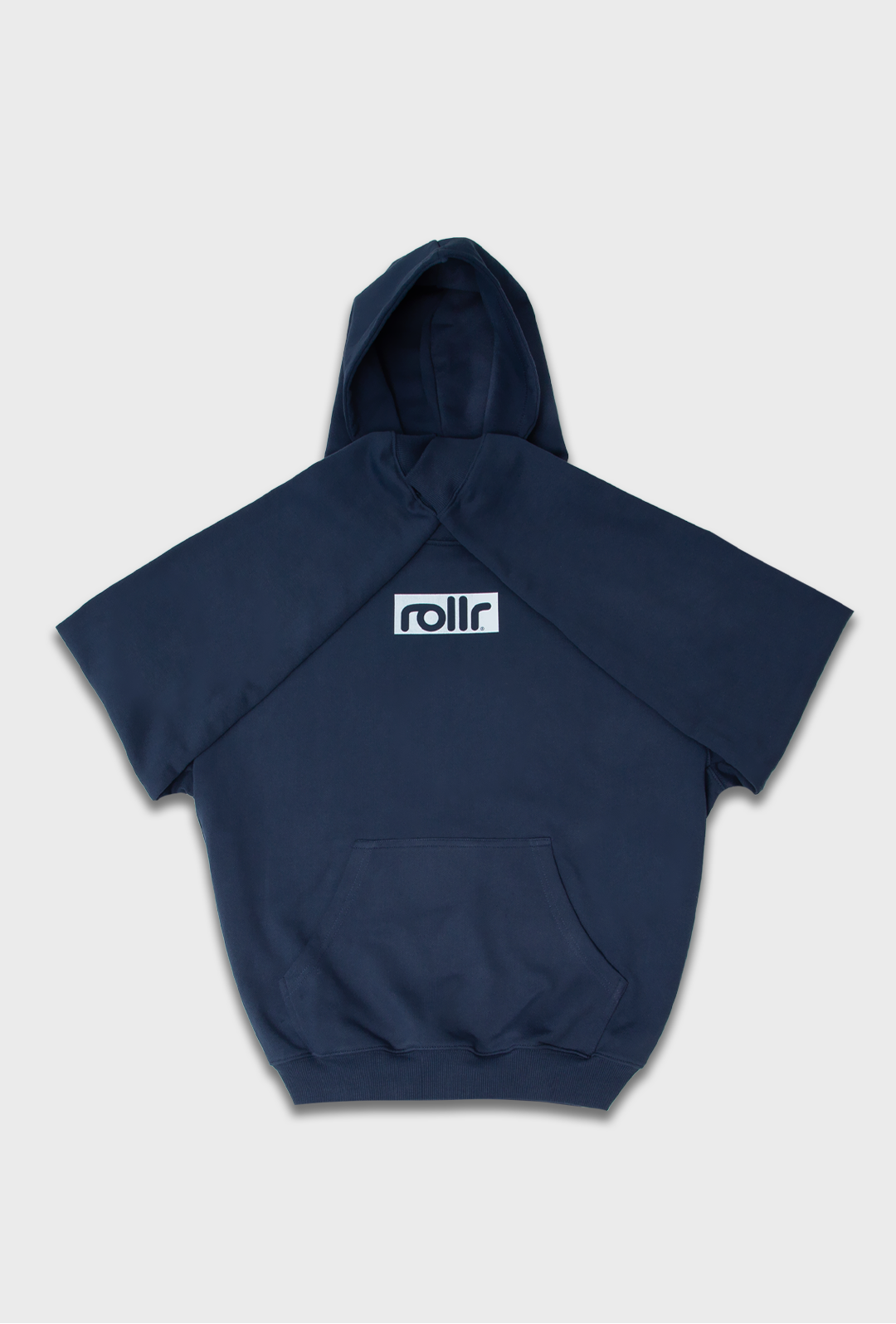 roller clothing oversized dusk blue mens hoodie made from organic French teary cotton 