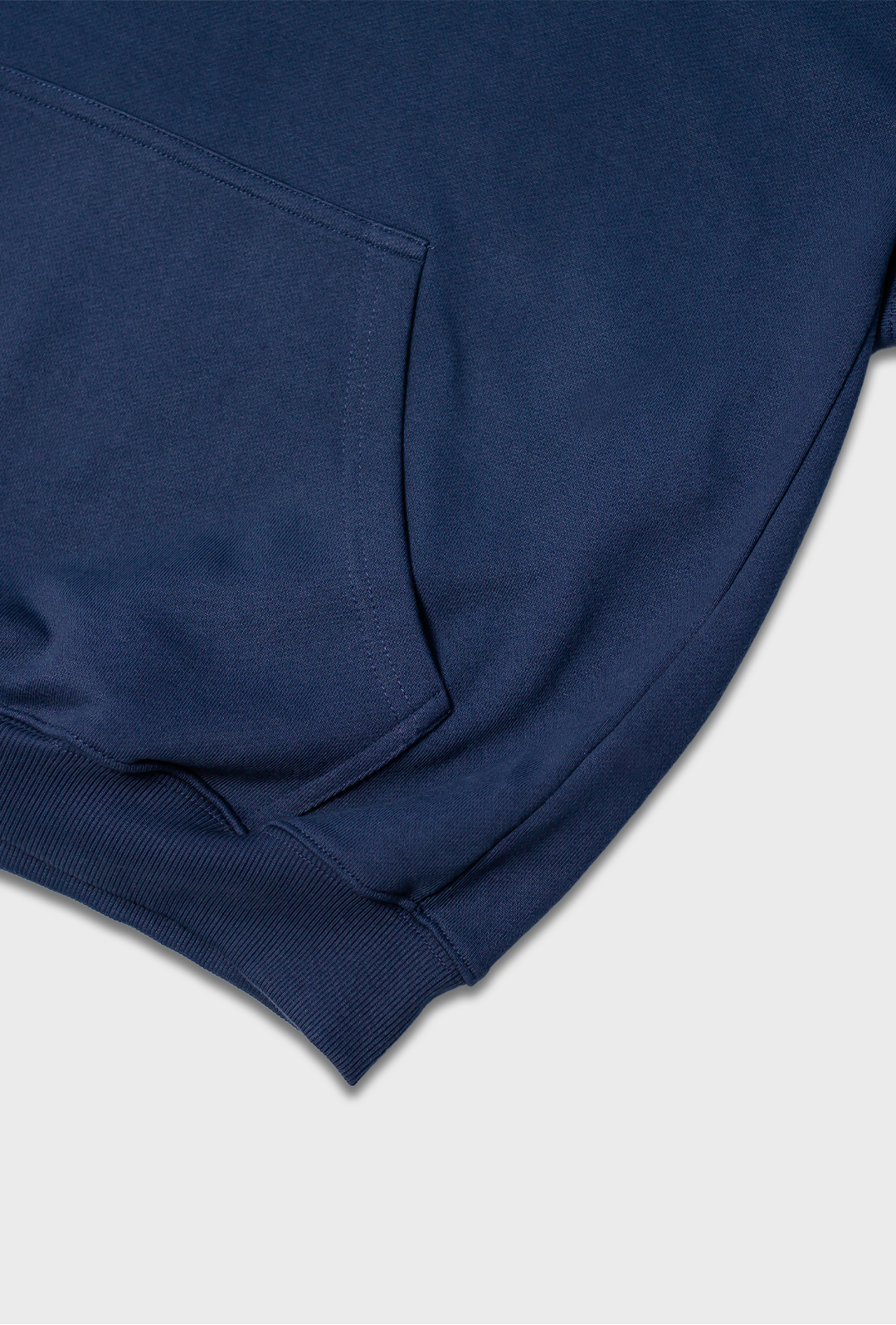 roller oversized dusk blue hoodie made organic cotton with kangaroo pocket